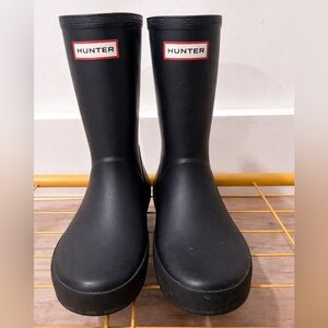 Hunter Blue Rain Boots